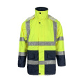 Class-3 HiVis Coverall Breathable PU Coated Safety Raincoat